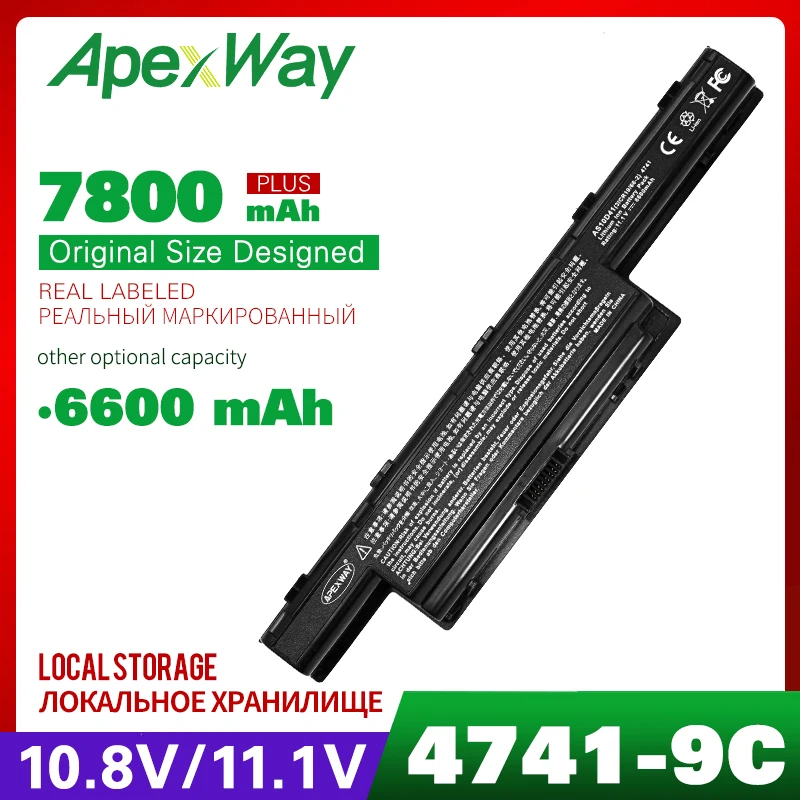 9 ячеистая для ноутбука батареи для acer Aspire 4743ZG 4750 4750G 4750ZG 4752 4752G 4752Z 4752ZG 4755 4755G 4755ZG 4771 4771G 4771Z 5250