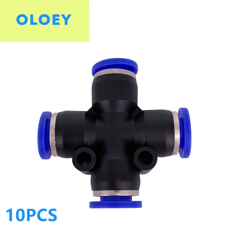

PZA Cross Port size OD:4 6 8 10 12mm 4-ways Airtac type pneumatic fittings joint