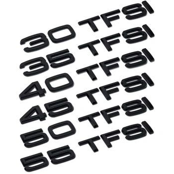 

For Audi A3 A4 A5 A6 A7 A8 C5 C6 C7 C8 B4 B5 B6 B7 B8 B9 Q4 Q5 Q6 Q7 Q8 Rear Luggage Trunk 55 50 45 40 35 30 TFSI Logo Sticker
