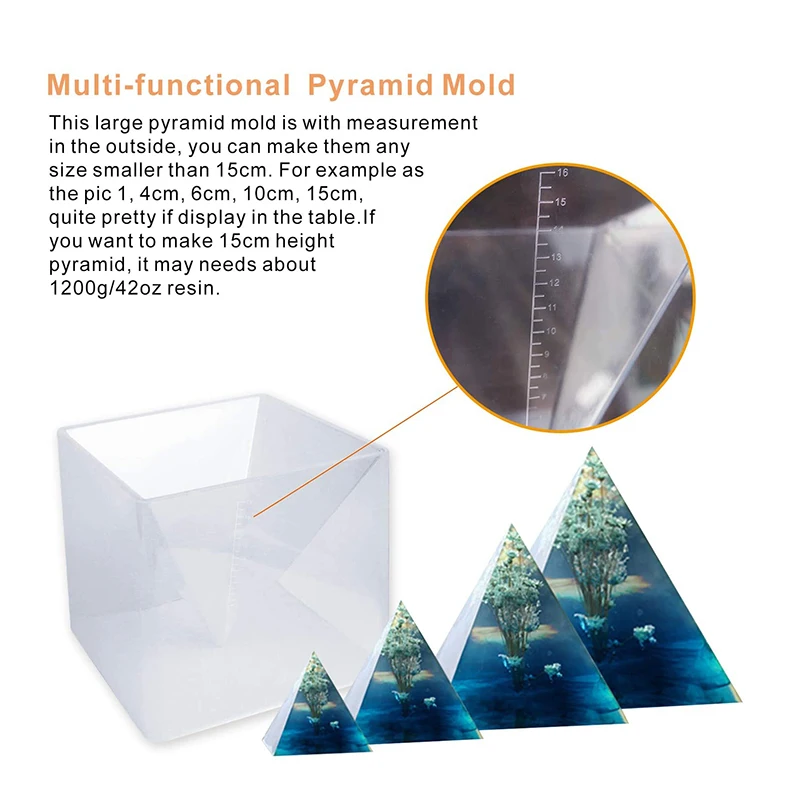 molde, pirâmide moldes para resina, diy jardim