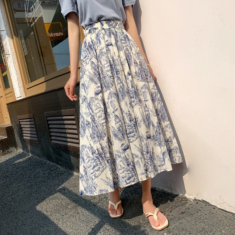 風景の形をしたヴィンテージのスカート 夜の風景をモチーフにしたマキシスカート 伸縮性のあるファッション 青いプリーツ バケーションウェア 21コレクション スカート Aliexpress 風景の形をしたヴィンテージのスカート 夜の風景をモチーフにしたマキシスカート 伸縮性のあるファッション 青いプリーツ バケーションウェア 21コレクション スカート Aliexpress