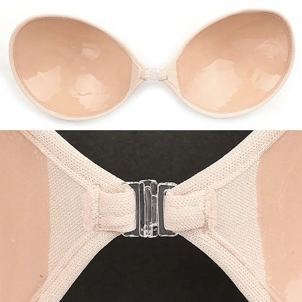 Silicone Invisible Push Up Bra Backless Strapless Bra Sticky Bras Adhesive  Bra Seamless Front Closure Bra Bralette Underwear