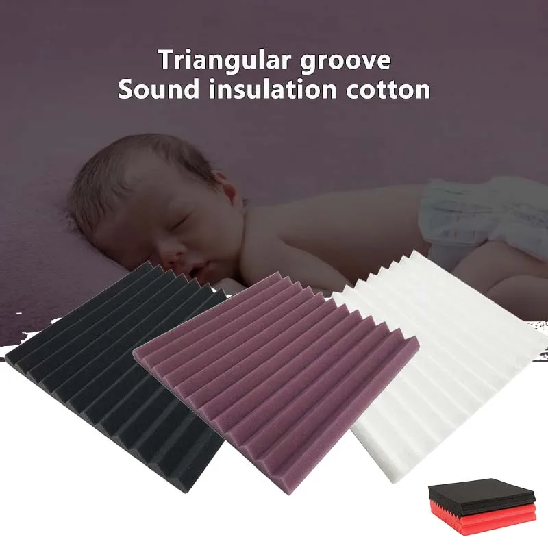 

300*300*25mm Soundproofing Foam Acoustic Foam Sound Treatment Studio Room Absorption Wedge Tiles Foam Home Decoration Convenient