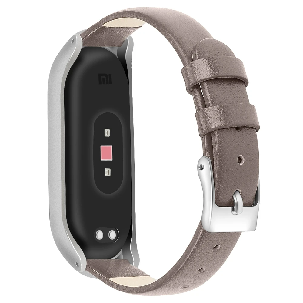 Кожаный ремешок для mi band 4 3 браслеты из нержавеющей стали металлический чехол для Xiaomi mi band 4 NFC Global браслет для женщин и мужчин ремни