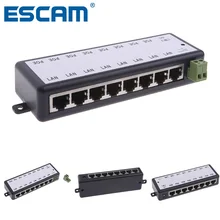 『Transmission & Cables!!!』- 8 Port POE Injector For CCTV Surveillance
IP Cameras Power Over Ethernet Adapter