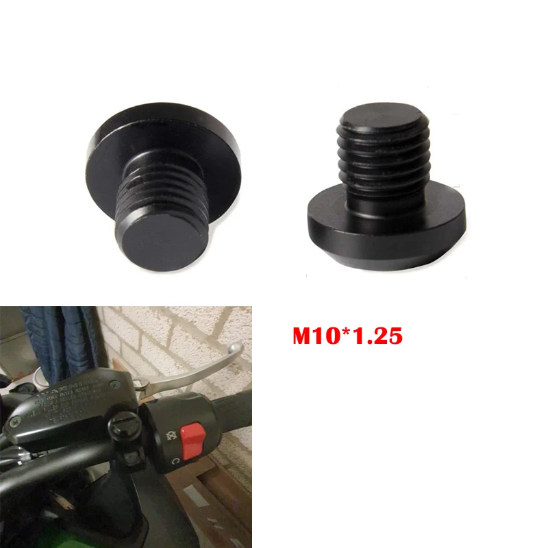Tornillos de enchufe de agujero para motocicleta Kawasaki, tapas de cubierta, accesorios de pernos de montaje, para modelos Z750, Z800, Z900, Z1000, CNC M10 x 1,25