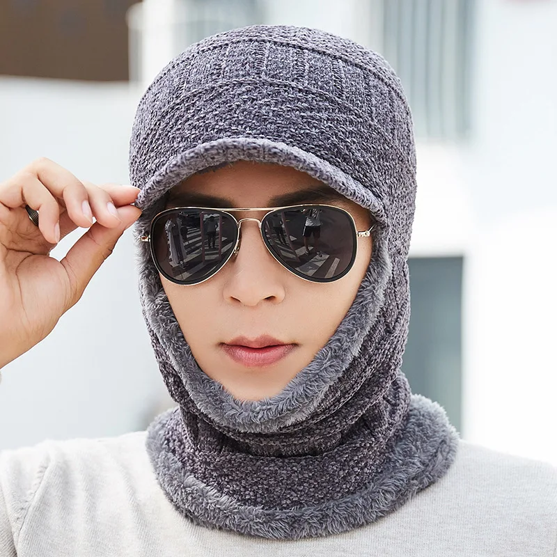 Зимняя вязаная шапка бини мужской шарф Skullies вязаные шапочки зимние, шапки для женщин и мужчин шапки брендовые маска капота брендовые кепки