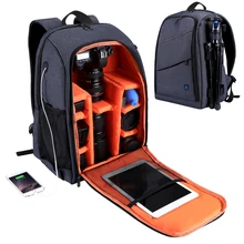 Waterproof DSLR Backpack With Charge Headphone Jack Video Digital DSLR Camera Bag Outdoor Camera Photo Bag for Nikon Canon Lens