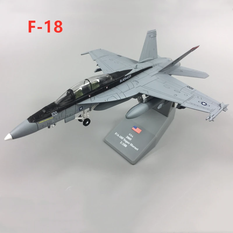 19 см 1/100 масштаб F18 F-18 F/A-18 Boeing Hornet многоцелевой истребитель ВВС США литой Самолет Модель Коллекция подарок