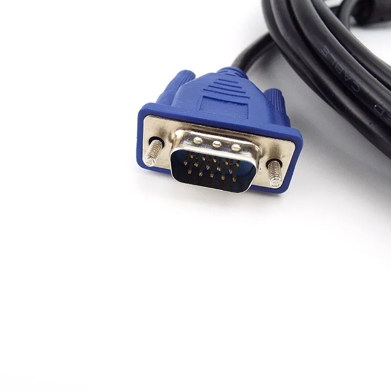 Vga Cable 1.5M 3M 5M 10M VGA Extension Cable HD 15 Pin Male to Male VGA Wire Cord Metal Line for Laptop PC Projector Computer Monitor L19