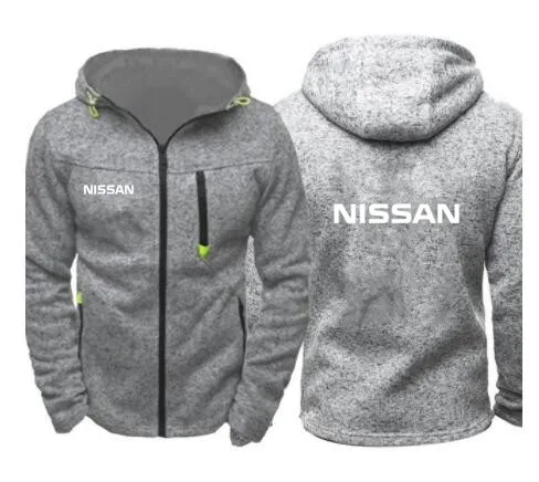 Толстовки с капюшоном и Для мужчин Nissan автомобильные брелки с логотипом печати Повседневное в стиле «хип-хоп» Толстовка Harajuku толстовки с капюшоном мужская молния куртка мужская одежда с капюшоном