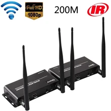 Drahtlose WIFI Übertragung HDMI-kompatibel Extender Sender Empfänger Audio Video Converter 100M 200M HD Sender DVD PC zu TV