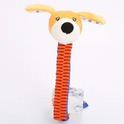 Игрушка для домашних собак в форме головы животного на шнурке, сопротивление укусам 3 Мультяшные товары для домашних животных плюшевые