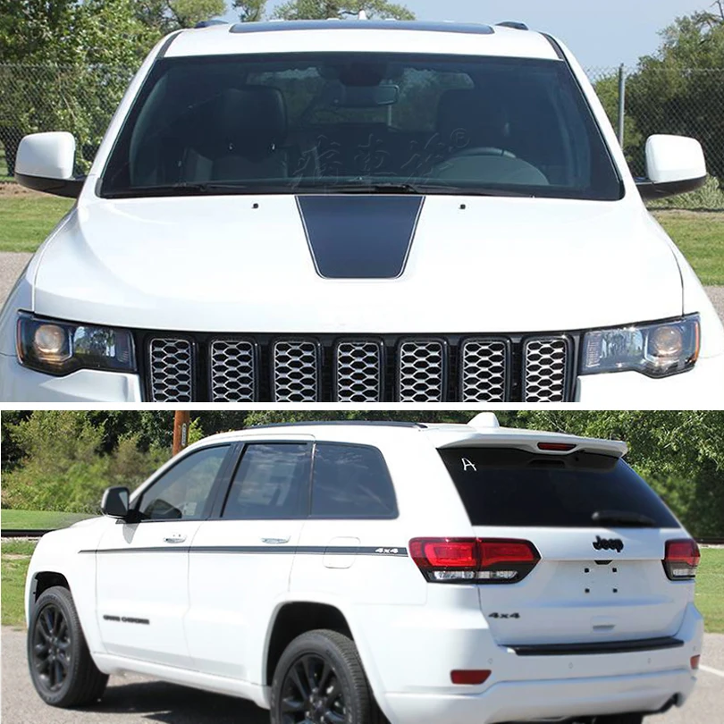 

Виниловая наклейка на капот двигателя с линией талии для Jeep Grand CHerokee 2014-2017 2018 2019