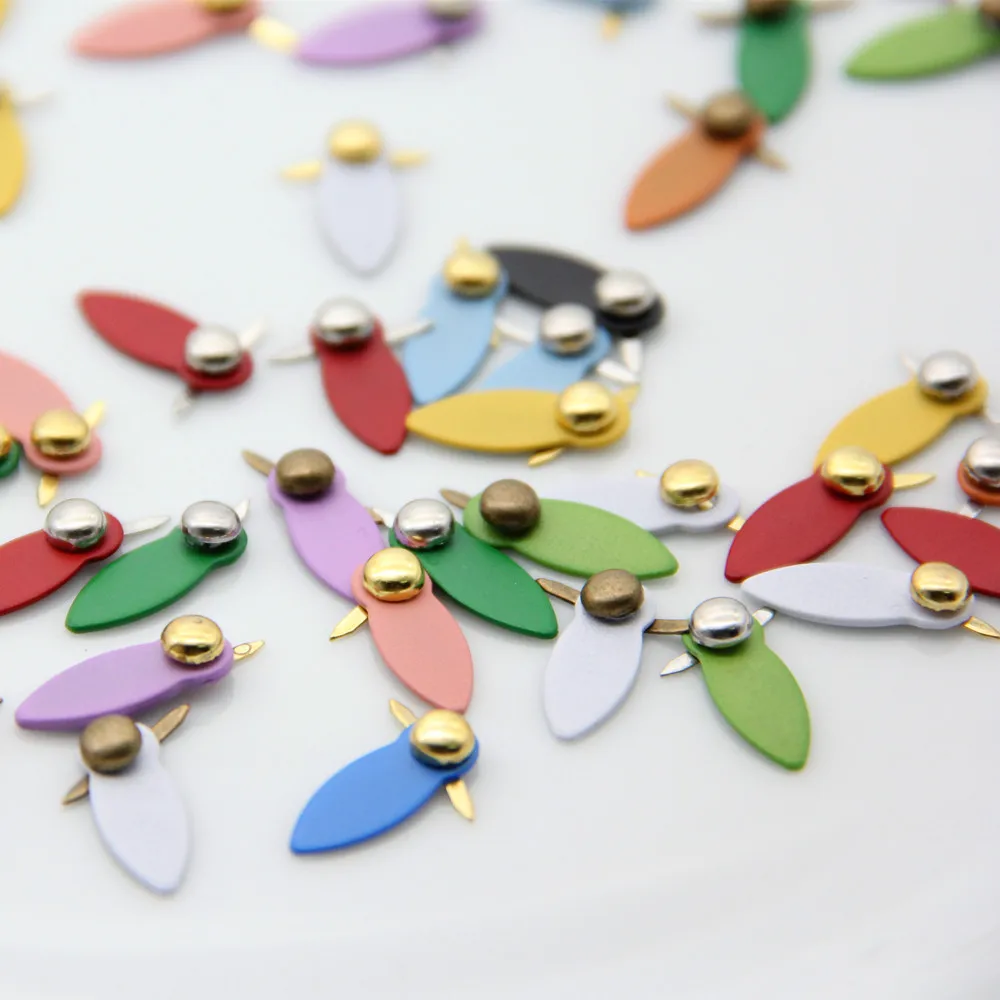 Metal Brads 30pc 4.5mm 30pc Rotating Buttons Photo Album Frame Locks Scrapbooking Embellishment Fastener DIY Craft