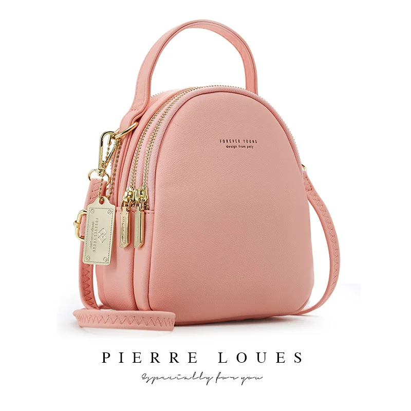 

Mini Backpack Women Casual PU Leather Shoulder Bag For Teenage Girls Multi-Function Small Female Ladies School Backpack Mochila