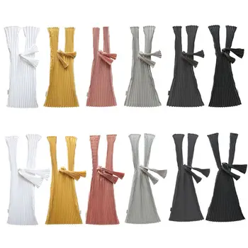 

Portable Large Foldable Pleat Bucket Totes Women Shoulder Shopping Bags Handbag