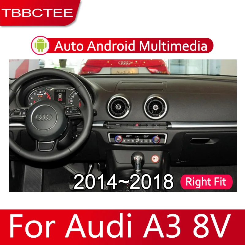 7 HD 1080P ips ЖК-экран Android 8 Core для Audi A3 8V~ автомобильный радиоприемник BT 3G4G wifi AUX USB GPS Navi мультимедиа