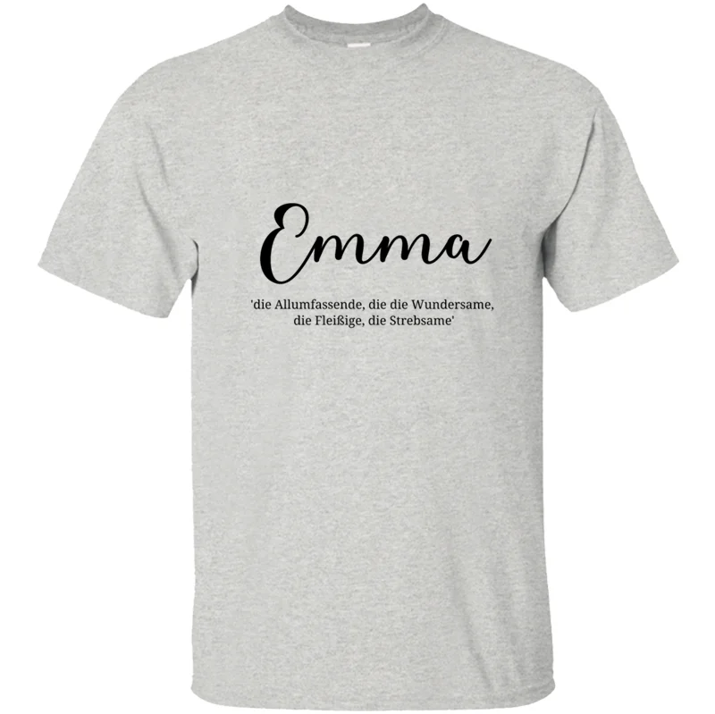 Бесплатная доставка Emma Girl подарок на день рождения предложение футболка для