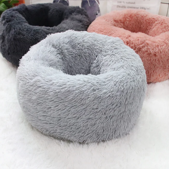 Pet плюшевый пончик Cuddler кошки кровать теплый мягкий утолщенный повышенный коврик для собак и щенков Подушка PI669