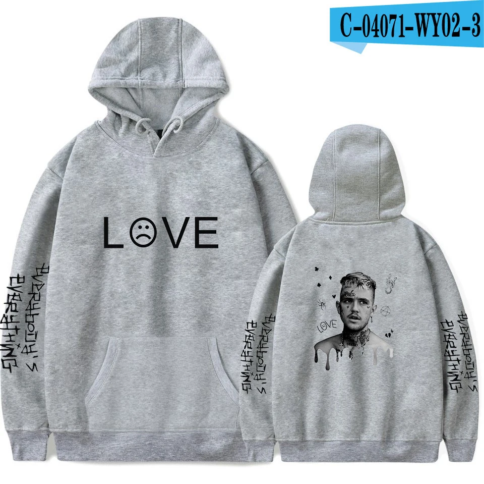 Lil peep комфортная новая толстовка женская мужская популярная толстовка модная куртка осенняя и зимняя одежда для мальчиков и девочек черный пуловер - Цвет: As picture