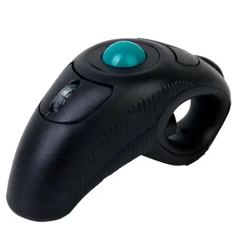 

Wired Mouse USB Handheld Mouse Black 1000DPI Finger Using Optical Trackball Business Office Mice for PC Laptop