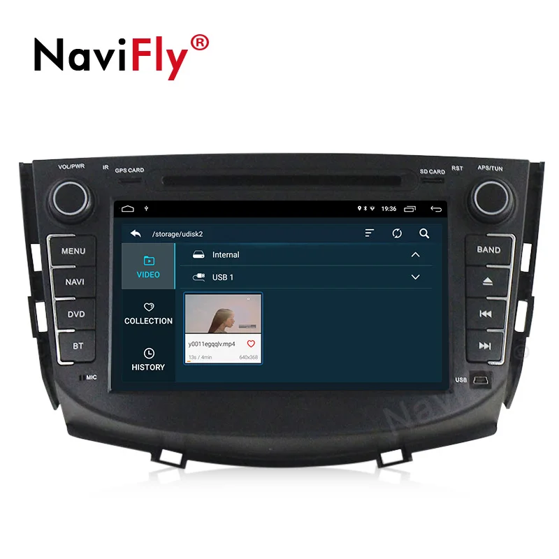 NaviFly Android 9,1 Автомобильный мультимедийный gps радио плеер для Lifan X60 стерео dvd-плеер wifi BT CANBUS четырехъядерный 2 Гб ram 32 ГБ rom FM