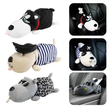 

Cartoon Tissue Box Car Auto Armrest Box Animal Paper Napkin Cover Holder