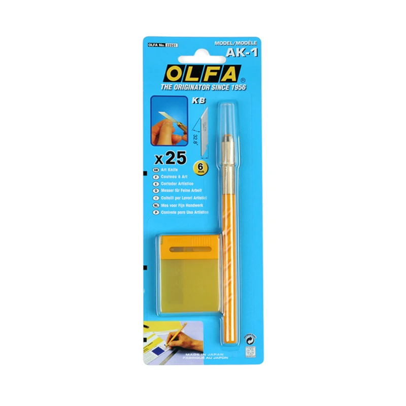 MADE IN JAPAN OLFA Standard art pen fixed blade knife AK-1