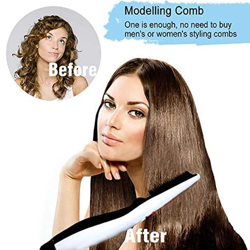 

Electric Heated Beard Straightener Comb Brush Multifunctional Hair Beard Styling Comb OR88