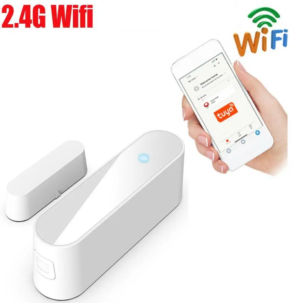 Tuya Smart wifi датчик для двери открытые/Закрытые детекторы Совместимость с Alexa Google IFTTT Tuya APP
