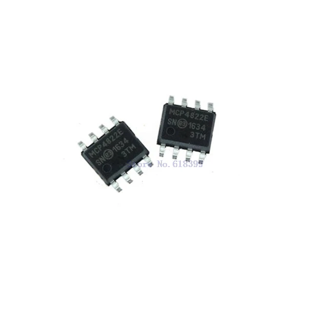 

Mcp4822-e Mcp4822 Dac 2-ch Resistor-string 12-bit A 8-pin N Mcp4822-e sn