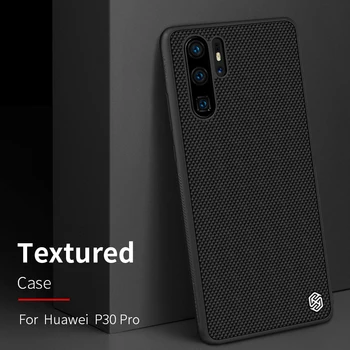 

For Huawei P30 Huawei P30 Pro Case Back Cover Nillkin Hard PC + Soft TPU Nylon Fiber Anti-fingerprint Protective Phone Cases