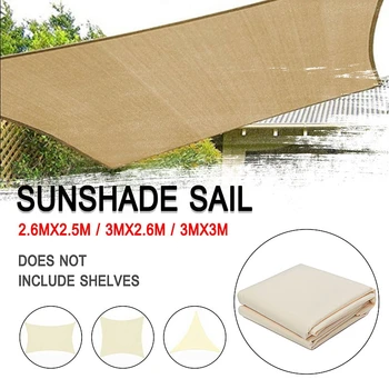 

3x3/2.6M 300D Canvas Waterproof Tent Canopy Sun Shelter Cloth Outdoor Roof Cover Tent Top Patio Awning Garden Supplies Tool