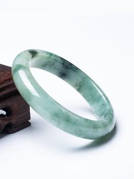 

Natural Myanmar Raw Stone A-Class Carved 54-62mm Two-color Bracelet Exquisite Princess Bracelet Gift for Mom and Girlfriend