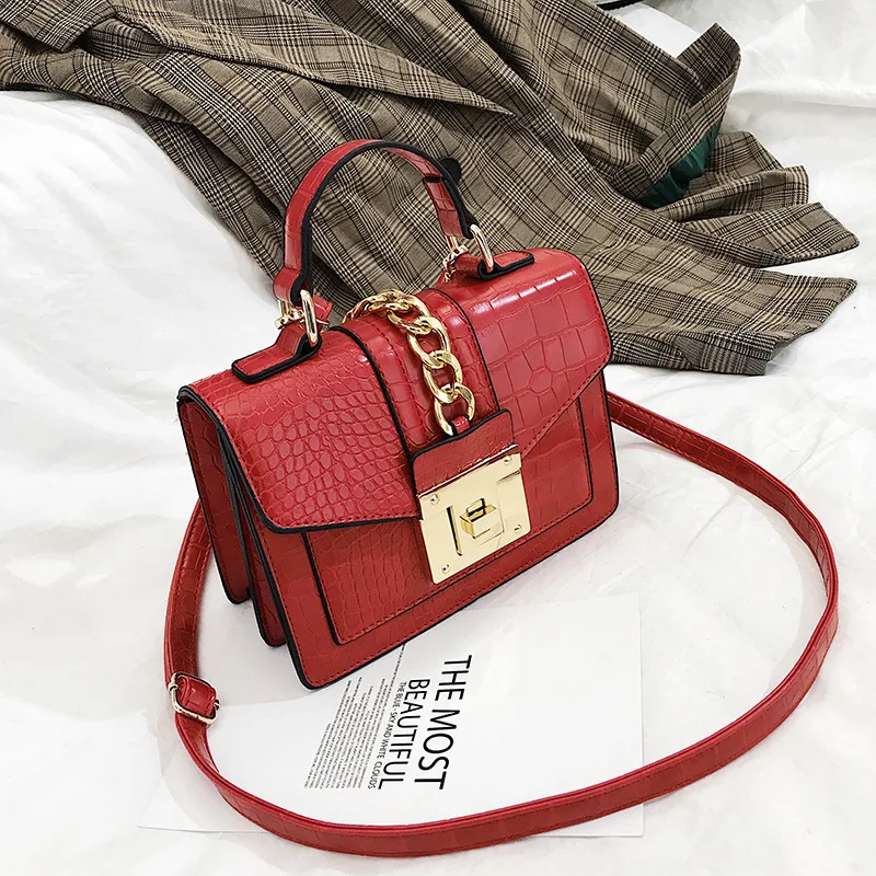 

Women's Square Handbag Simplicity Solid Color Single Shoulder Leather Bag Trendy Lady'S Slant Cross Bag For Female HandBag