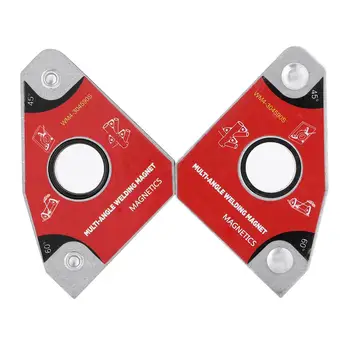 

2pcs Pack Multi-angle Mini Welding Magnet/Neodymium Magnetic Clamp Holding Twin Lifting Welding Positioner 30 60 45 90 degree
