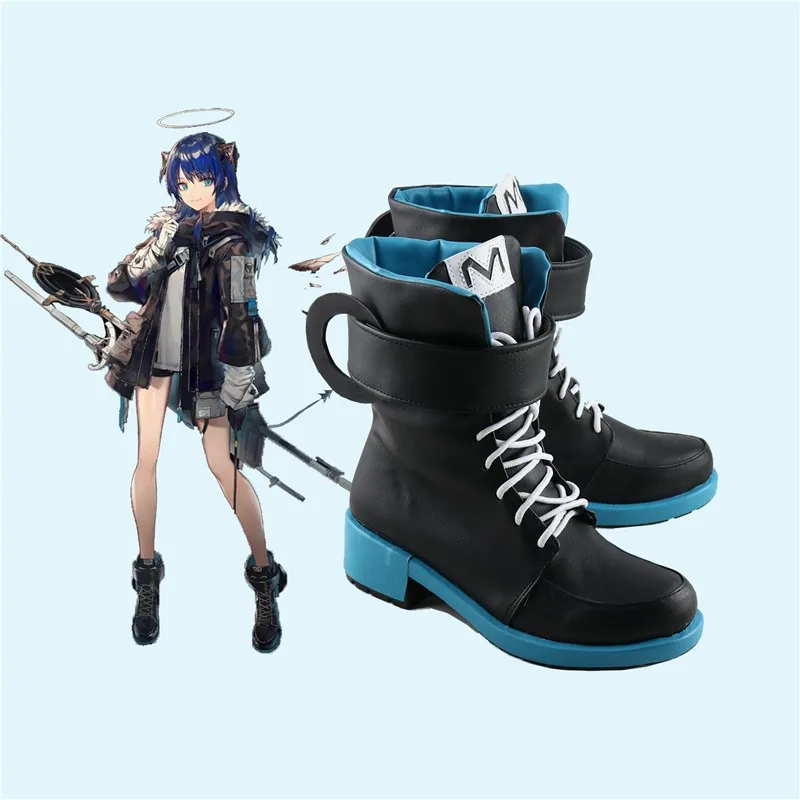 

Mostima Cos Shoes Japanese Anime Hot Game Arknights Cosplay Shoe Harujuku Winter Women/Men Ankle Lolita Boots