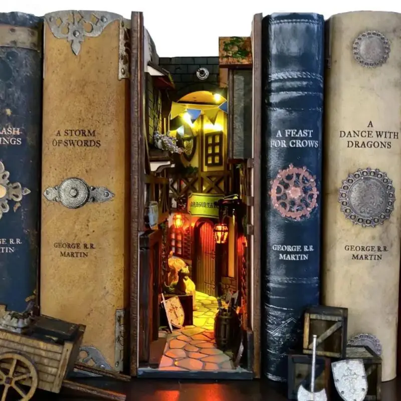 Винтажные книги мини-руководство вставная книжная полка рождественские