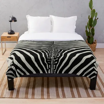 

Zebra Stripes Print Skin Hide Texture Throw Blanket Soft Sherpa Blanket Bed Sheet Single Knee Blanket Office Nap Blanket