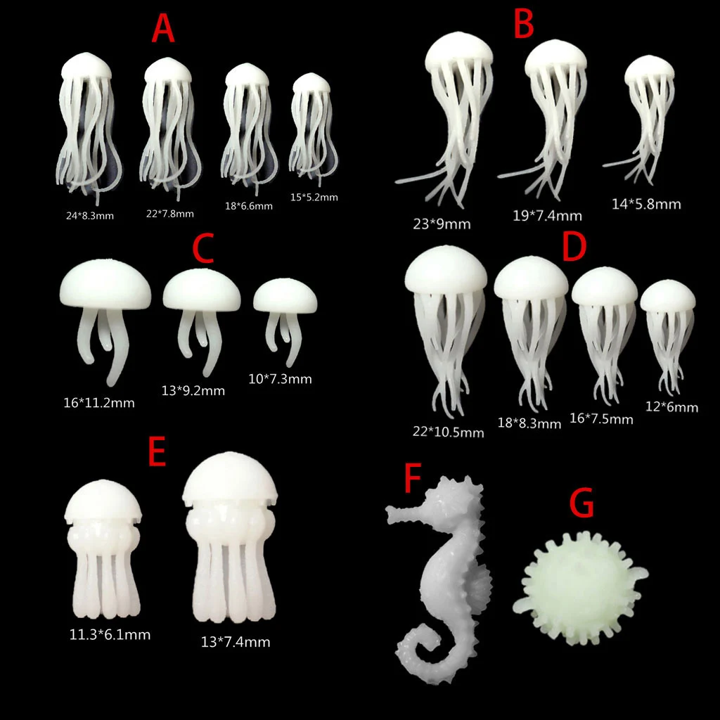 

Crystal Epoxy Ocean Resin Mini Jellyfish Modeling Resin Mold Ocean Theme Fillers DIY Filling Materials DIY Crafts Filling Supply