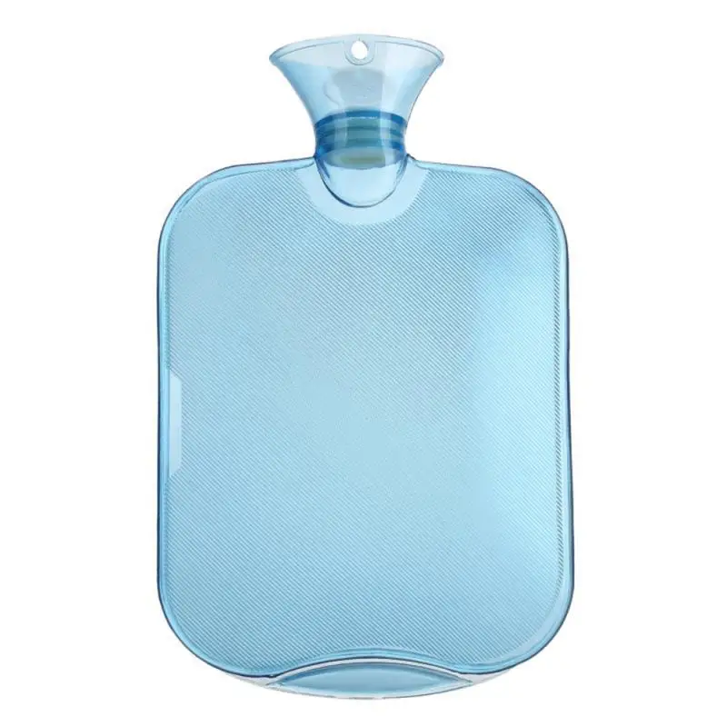 2000 мл высокая плотность ПВХ грелка Толстая Взрывозащищенная сумка Зимняя Теплая бутылка для воды наполнение водой грелка сумки - Цвет: Зеленый
