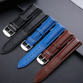 Lizard-Effect Leather Watch Watch Strap Light Leather Watch Band Accessories 12 Mm-24mm