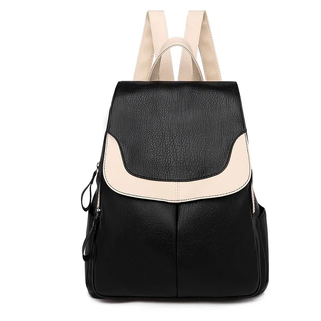 Роскошный брендовый женский рюкзак высокого качества из искусственной кожи Многофункциональный Повседневный Модный женский рюкзак дорожная сумка - Цвет: black