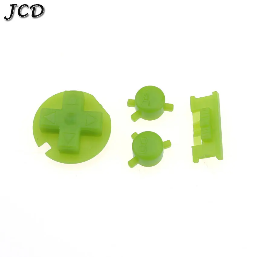 green JCD пластиковые кнопки включения выключения для Gameboy color GBC цветные кнопки для GBC D колодки A B кнопки - Цвет: green