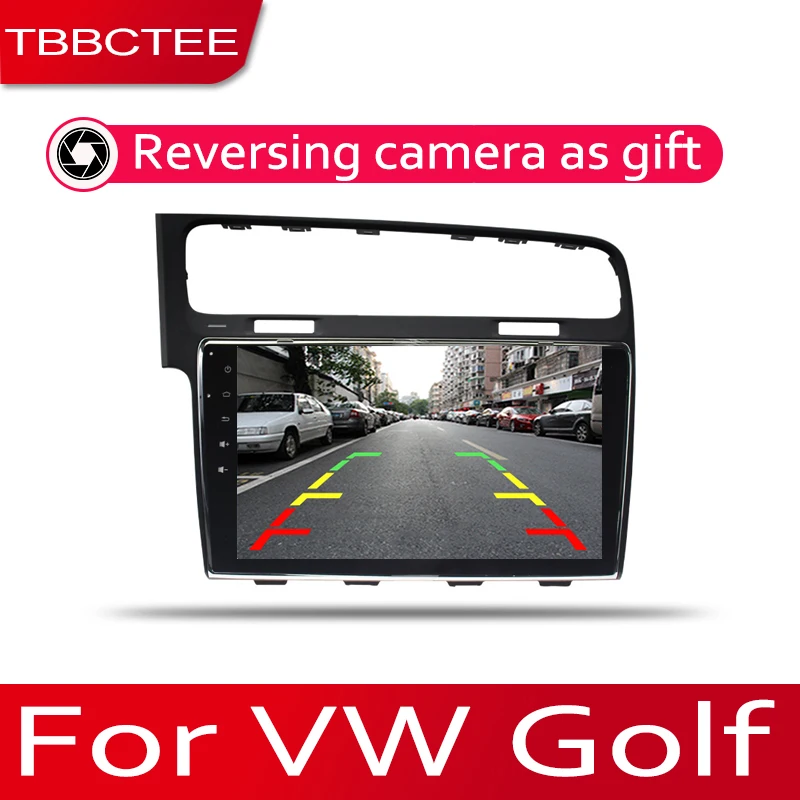 Best TBBCTEE Android 2 Din Car radio Multimedia Video Player auto Stereo GPS MAP For Volkswagen VW Golf 7 2012~2017 Media Navi 2