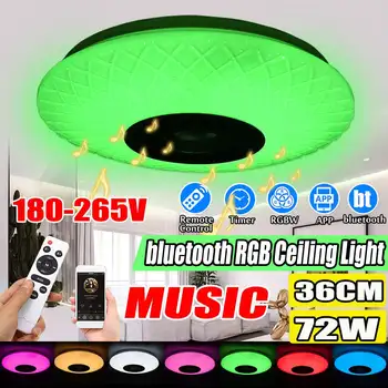 

120W RGB LED Ceiling Lights Dimmable ceiling Lamp Music Coloured led light Dome light bluetooth + APP Control 36cm 180-265V