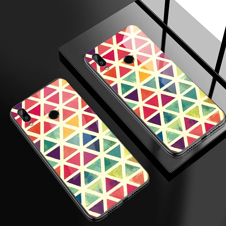 Чехол для телефона для Huawei Honor 6X 7A 7C 7X 8A 8X9 облегченное закаленное стекло крышка Y6 Y9 Y7 премьер-профессионал Magic2 защиты оболочки - Цвет: W147