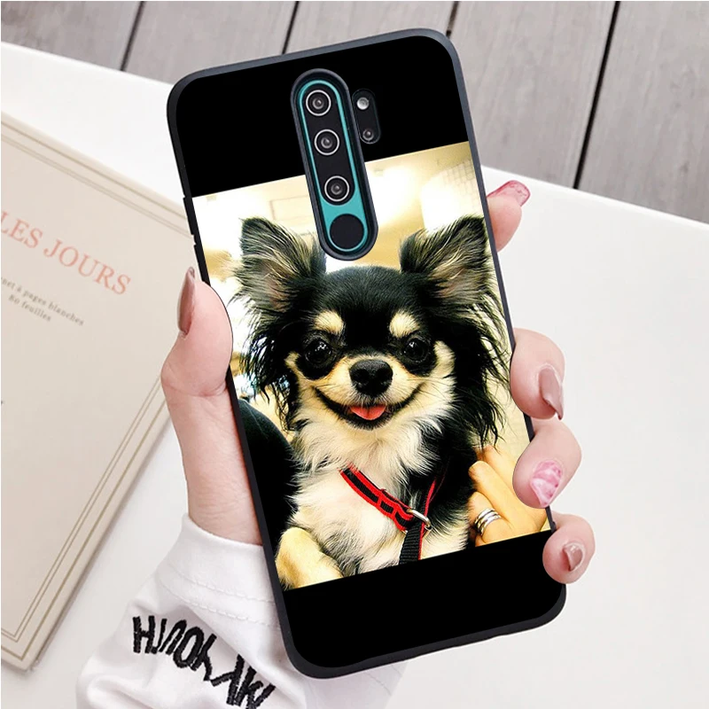 Chó Chihuahua Silicone Ốp Lưng Điện Thoại Redmi Note 8 7 Pro S 8T Cho Redmi 9 7A Bao xiaomi leather case cover