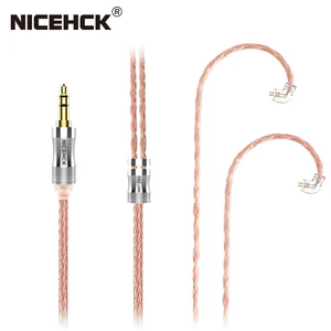 Image 2 - NiceHCK – câble NX7 Pro en cuivre de haute pureté, 16 cœurs, 3.5/2.5/4.4mm, fiche NX7 2 broches pour NX7 MK3/DB3/TFZ/AUGLAMOUR universel 